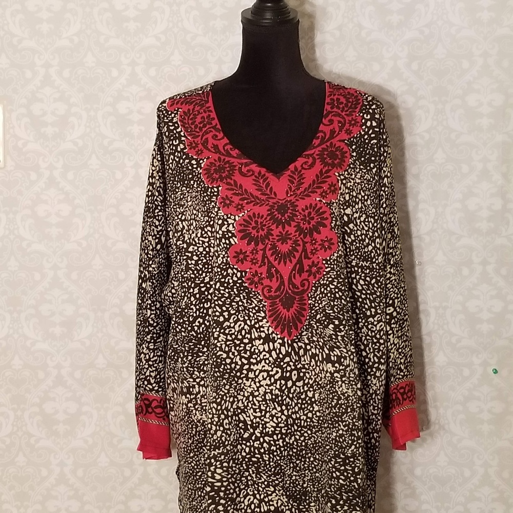 Animal Print Indian Pakistani Kurti Tunic